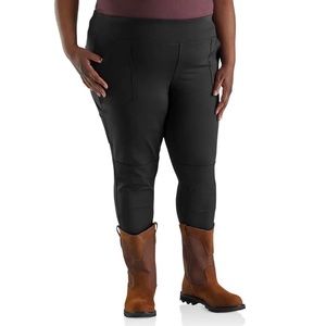 NWT Carhartt Womens Force Utility Nylon Knit Leggings Black Sz XXL (20) Tall